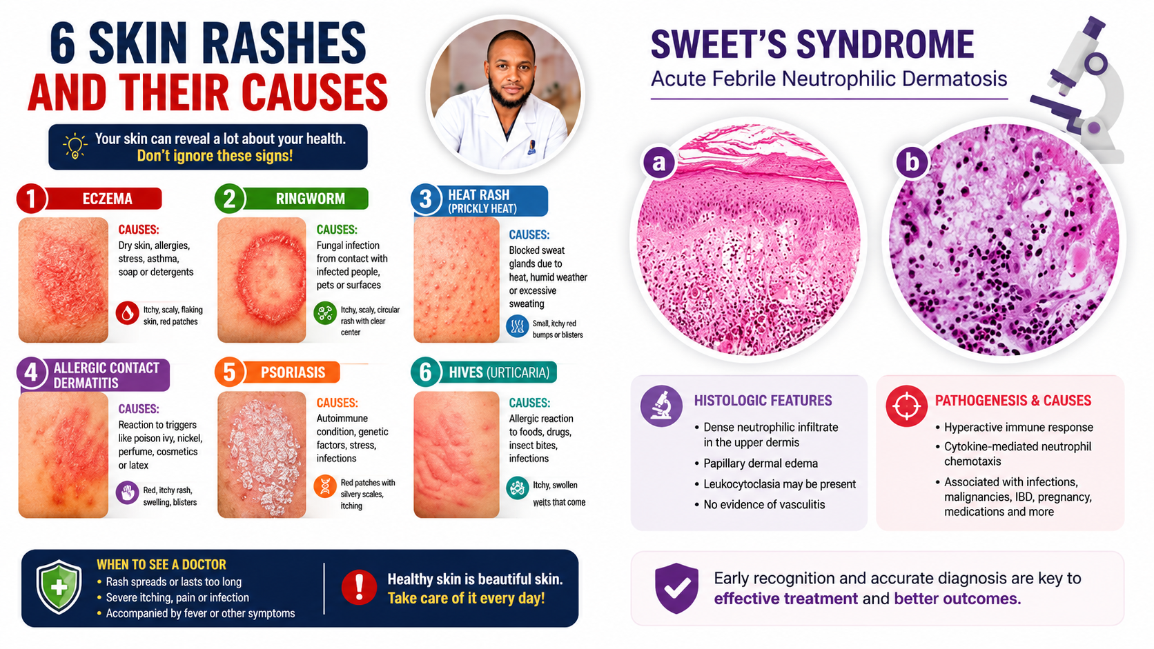 Sweet syndrome has also been reported in association with autoimmune ...